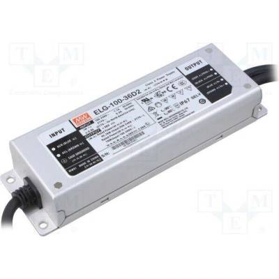 MEAN WELL ELG-100-36D2 Napájecí zdroj: spínaný; LED; 95,76W; 36VDC; 2,66A; 100÷305VAC