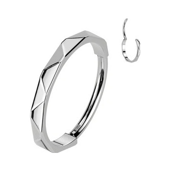 Šperky4U Segment kruh helix cartilage tragus septum piercing titan TIT1335-0809