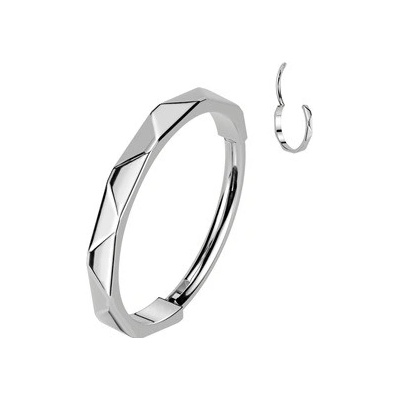 Šperky4U Segment kruh helix cartilage tragus septum piercing titan TIT1335-0809