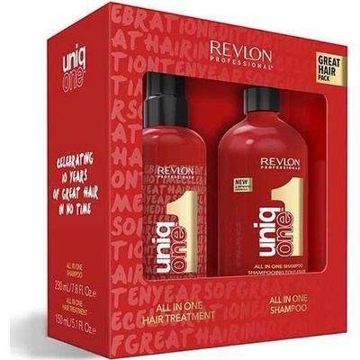 Revlon Professional Uniq One bezoplachová maska na vlasy Uniq One 150 ml + šampon Uniq One 230 ml darčeková sada