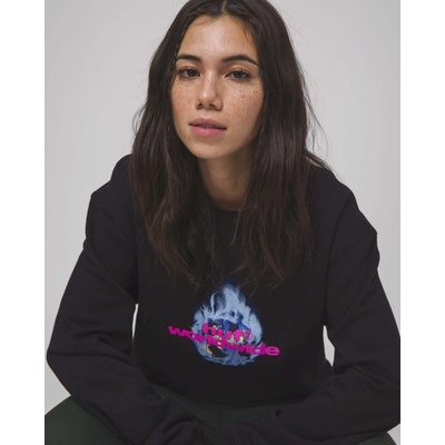 HUF Global Warning Crew Black
