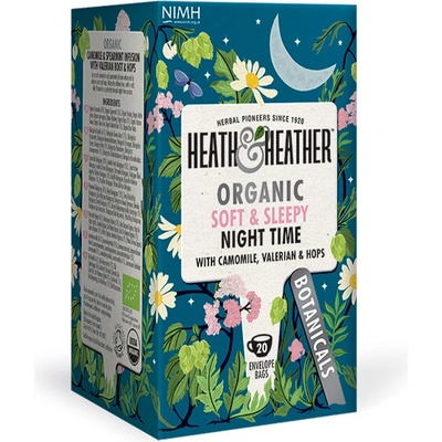 Heath & Heather Organic Soft and Sleepy Night Time 20 vrecúšok