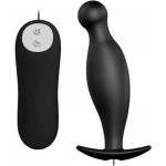 Pretty Love Silicone Intimate Plug 12-Mode Black Remote-Controlled