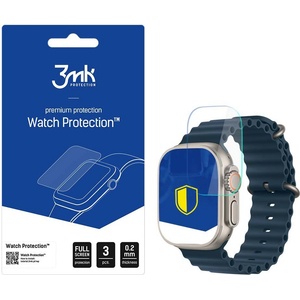 3mk Protection Хибридно стъкло за Apple Watch Ultra / Ultra 2 / 3 - 3mk FlexibleGlass (3 броя) - Прозрачно