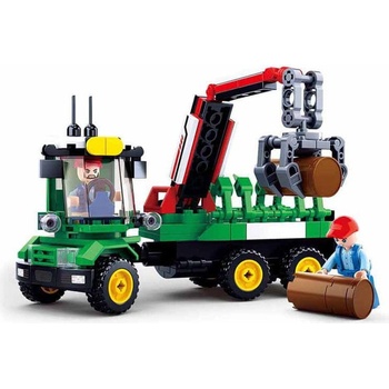 Sluban B0778 Traktor s prívesom na polená