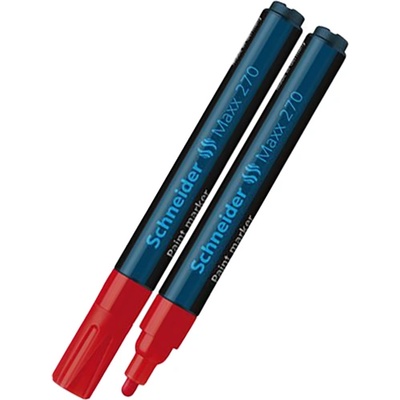 Schneider Перманентен маркер Schneider Maxx 270 червен объл връх