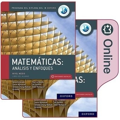 Matematicas IB: Analisis y Enfoques, Nivel Medio, Paquete de Libro Impreso y Digital.