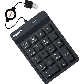 Keysonic ACK-118BK цифрова клавиатура Универсален USB Черен (ACK-118BK) (ACK-118BK)
