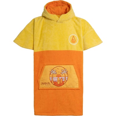 Wave Hawaii Детско пончо за сърф Wave hawaii Kid's Poncho Beach Surf poncho - Gelb / Orange - размер XS (750-2939-0111)