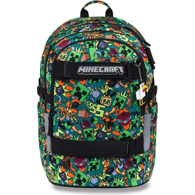 Baagl batoh Skate Minecraft Chaos A-35985 zelený
