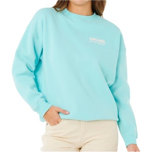 Rip Curl Дамски пуловер Rip Curl Women's Surf Puff Inspired Crew Jumper - Light Sea Blue (117-3547-0115)