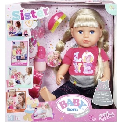 Zapf Creation Baby Born - Кукла с дълга коса и аксесоари