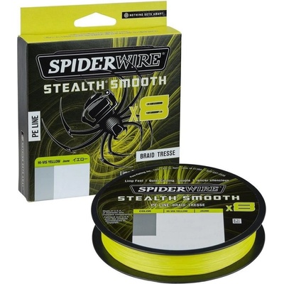Spiderwire šňůra Stealth Smooth 8 žlutá 150m 0,15mm 16,5kg