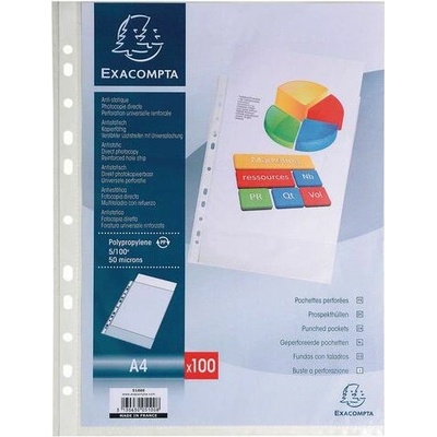 Euroobaly Exacompta, A4, transparentné, 100 ks