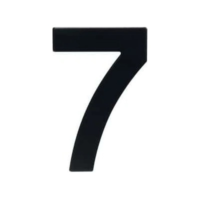Nerezové číslo ve 2D provedení, výška 95 mm, znak "7"