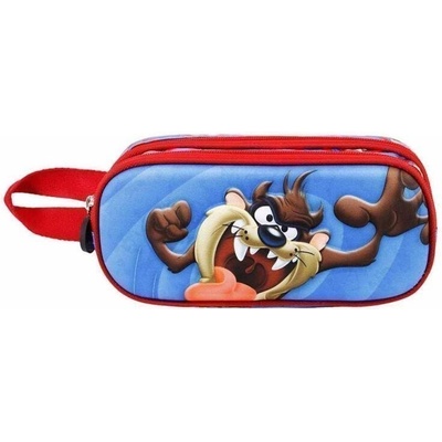 Looney Tunes Penál 2 kapsy - Tasmanian Devil