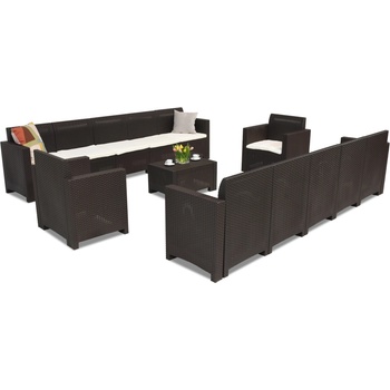 BICA Мебели от техноратан Nebraska Coffee Max 12 кафява Bica (BCNEB12BR)