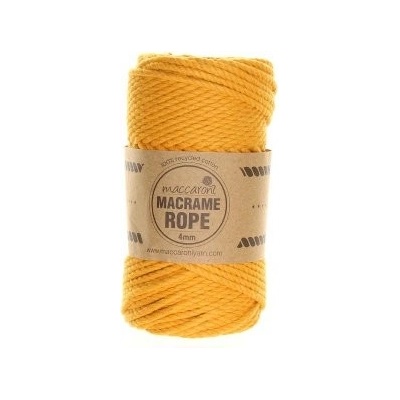 Rope 4mm - 408D hořčicová