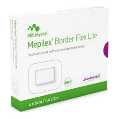 Mepilex Border Flex Lite 4 x 5 cm 10 ks tenké samolepící pěnové krytí se si