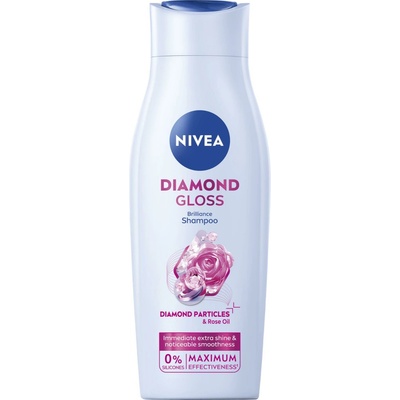 Nivea Hair Care Diamonds Gloss šampón pre oslňujúci lesk 400 ml