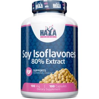 Haya Labs Soy Isoflavones 80% Extract, 100 mg, 100 капсули, Haya Labs