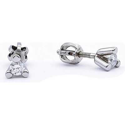 Zlato-minerály zlaté náušnice brilianty diamanty V09-26vr