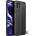 OPPO Realme 8i Удароустойчив Litchi Skin Калъф и Протектор