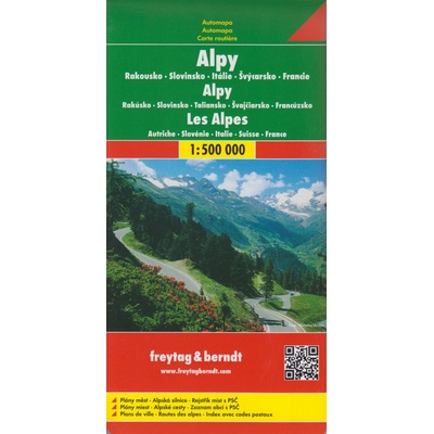 Automapa Alpy 1:500 000