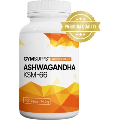 GymSupps Ashwagandha KSM-66 600 mg 100 kapslí