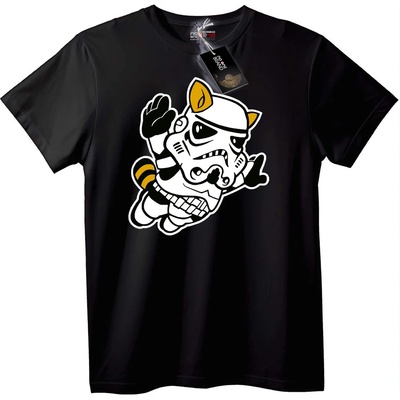 NOONEBRAND Тениска Сладко Stormtrooper Коте - 7XL, White