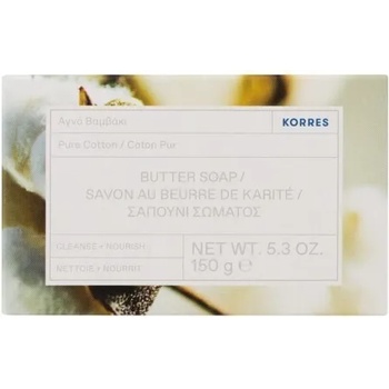 KORRES Натурален гръцки сапун Pure Cotton, Korres Pure Cotton Butter Soap 150gr