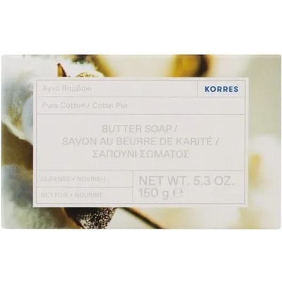 KORRES Натурален гръцки сапун Pure Cotton, Korres Pure Cotton Butter Soap 150gr