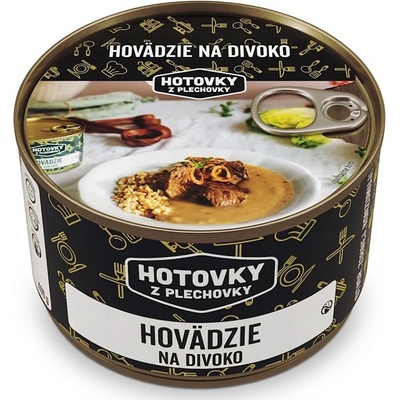 Hotovky z plechovky Hovězí na divoko 0,8 kg