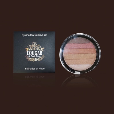 Cougar očné tiene v 6 telových nude och 6 g