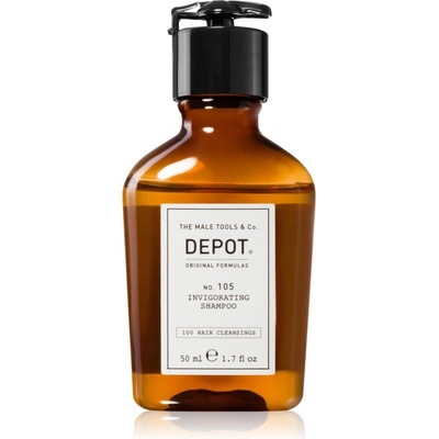 Depot 100 HAIR CLEANSING NO. 105 INVIGORATING SHAMPOO подсилващ шампоан против косопад 50ml