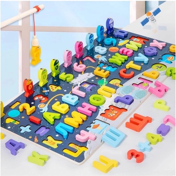 Image 1 of Armutoys ДЪРВЕН МАГНИТЕН РИБОЛОВ С БУКВИ КИРИЛИЦА