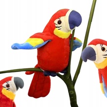 FunPlay FP-1411 Mluvící papoušek 23 cm červený