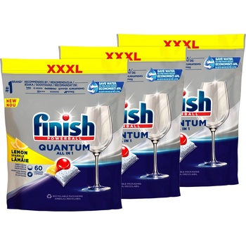 Finish Quantum All in 1 kapsle do myčky nádobí Lemon Sparkle 180 ks