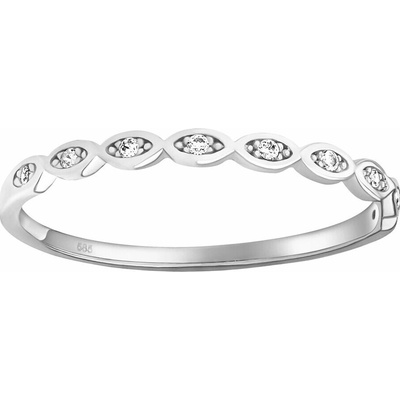 SILVEGO Zlatý prsten Celestia z bílého zlata s Brilliance Zirconia FNNNX19RGW