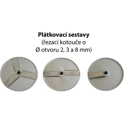 RM GASTRO Plátkovací disk 2 mm pro V99S sestava DISK E2 R