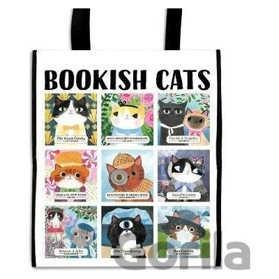 Bookish Cats Reusable Shopping Bag - Angie Rozelaar (ilustrátor)