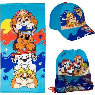 Cerdá souprava tlapková Patrola ručník kšiltovka a sáček
