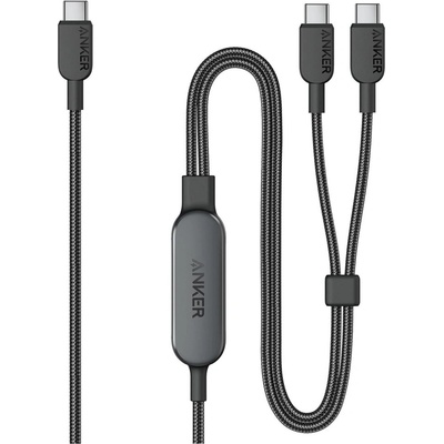 Anker USB-C 2 в 1 разделен кабел за едновременно зареждане на две устройства (A8895011)