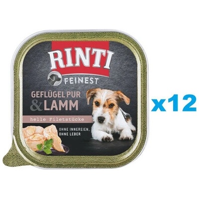 Rinti Feinest Poultry Pure&Lamb hydina a jahňacina 12 x 150 g