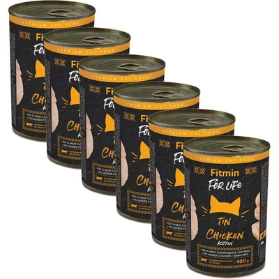 Fitmin Cat For Life Kitten - Пиле 6 x 400 г