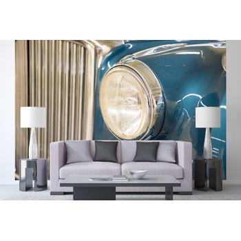 DIMEX ART s. r. o Самозалепваща се флизелинова фототапета фарове на ретро превозно средство 375 x 250 см