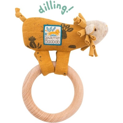 Moulin Roty Hrkajúci levíček s krúžkom