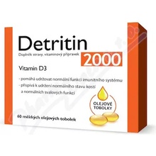 Detritin Vitamin D3 2000 IU 60 měkkých tobolek