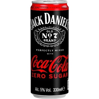 Jack Daniel's and Coca-Cola Zero 330 ml