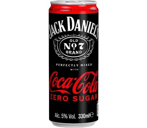 Jack Daniel's and Coca-Cola Zero 330 ml